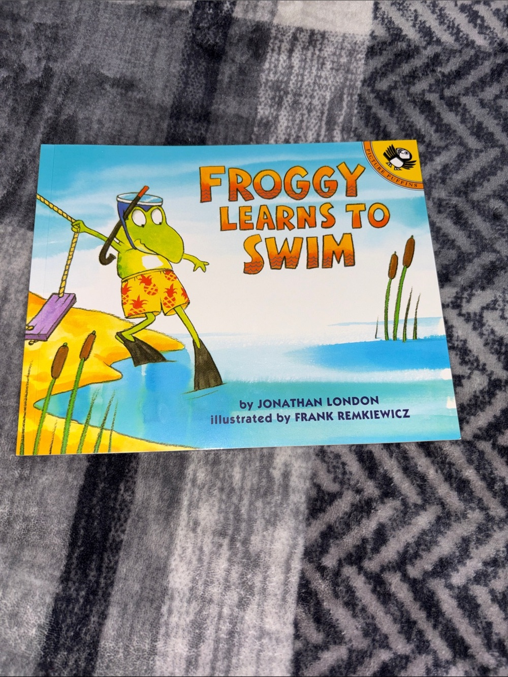 💰Froggy Learns to Swim Picture Book - Blue & Green